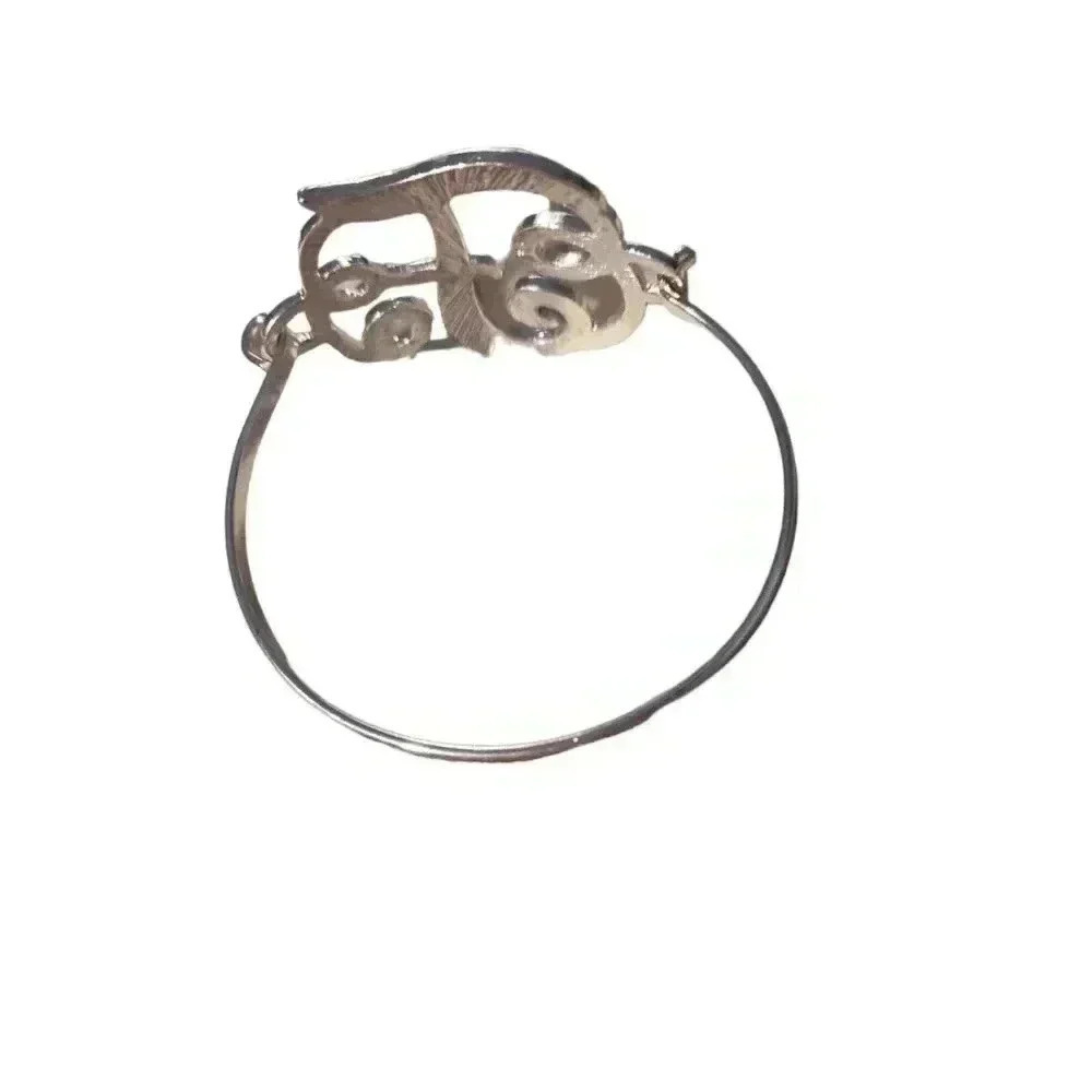 Silver Monogrammed F bracelet by Lolo - Picture 2 of 2